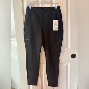 Athleta Black Headlands Hybrid Cargo II Tight Pant Size 12